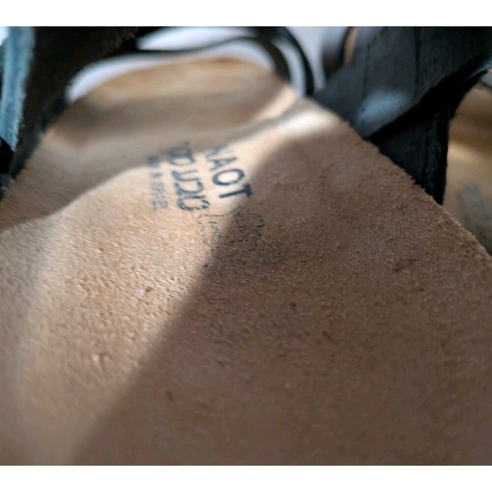 Naot Black Leather Sandals - Picture 8 of 10